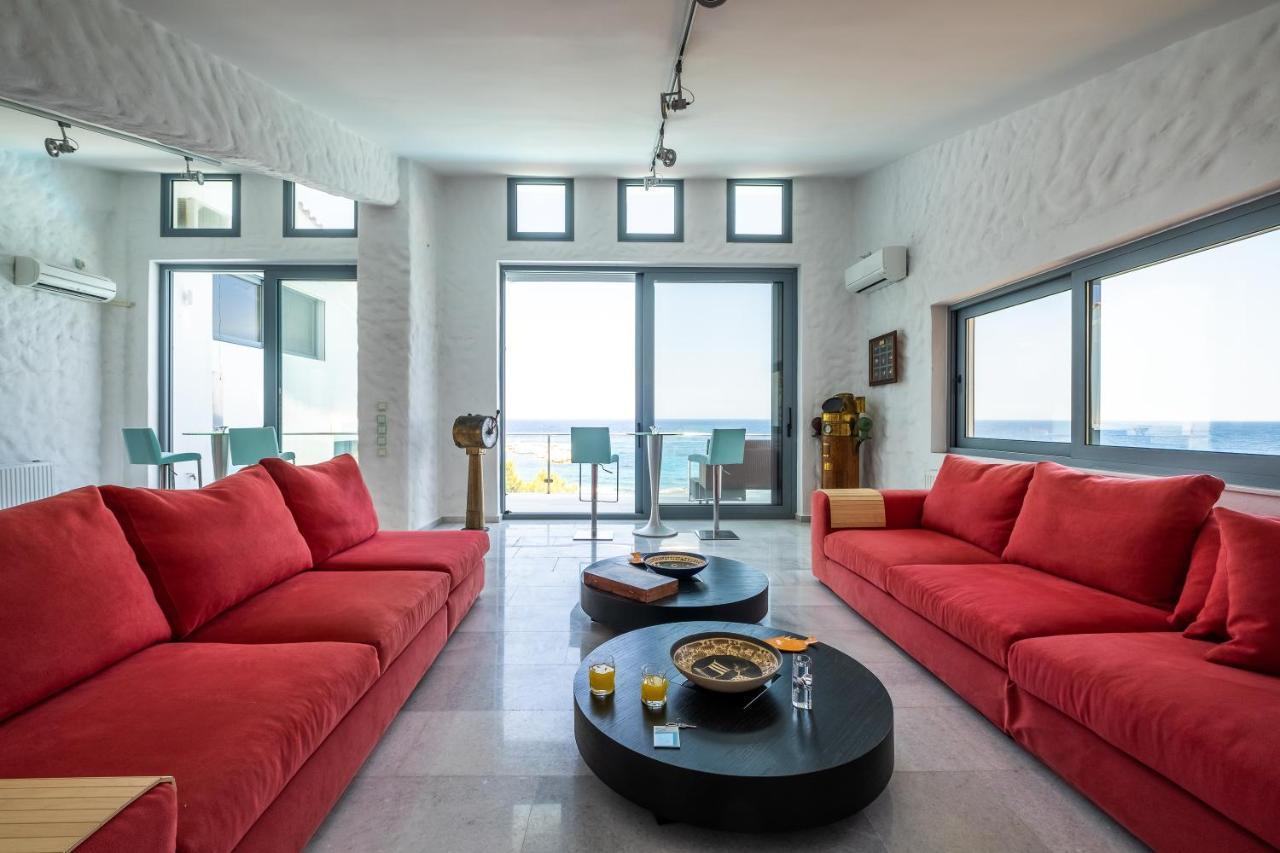 Icarus Luxury Beachfront Villa Gialiskari  Exterior photo